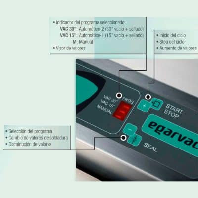 painel de controlo egarvac_egar_control