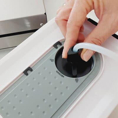 Tuper com 3 posições de vácuo